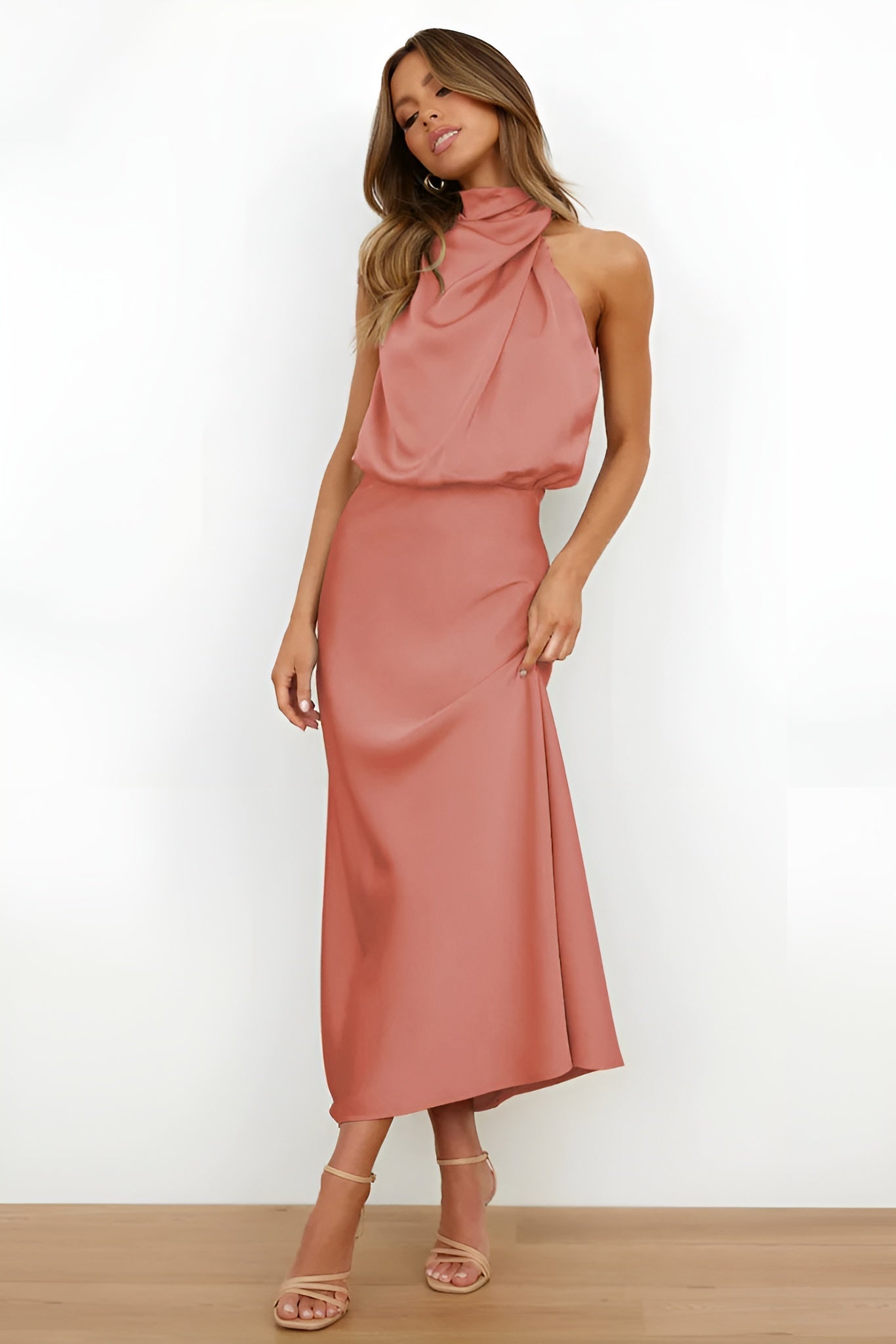 Juliana™ - Satin cocktailklänning