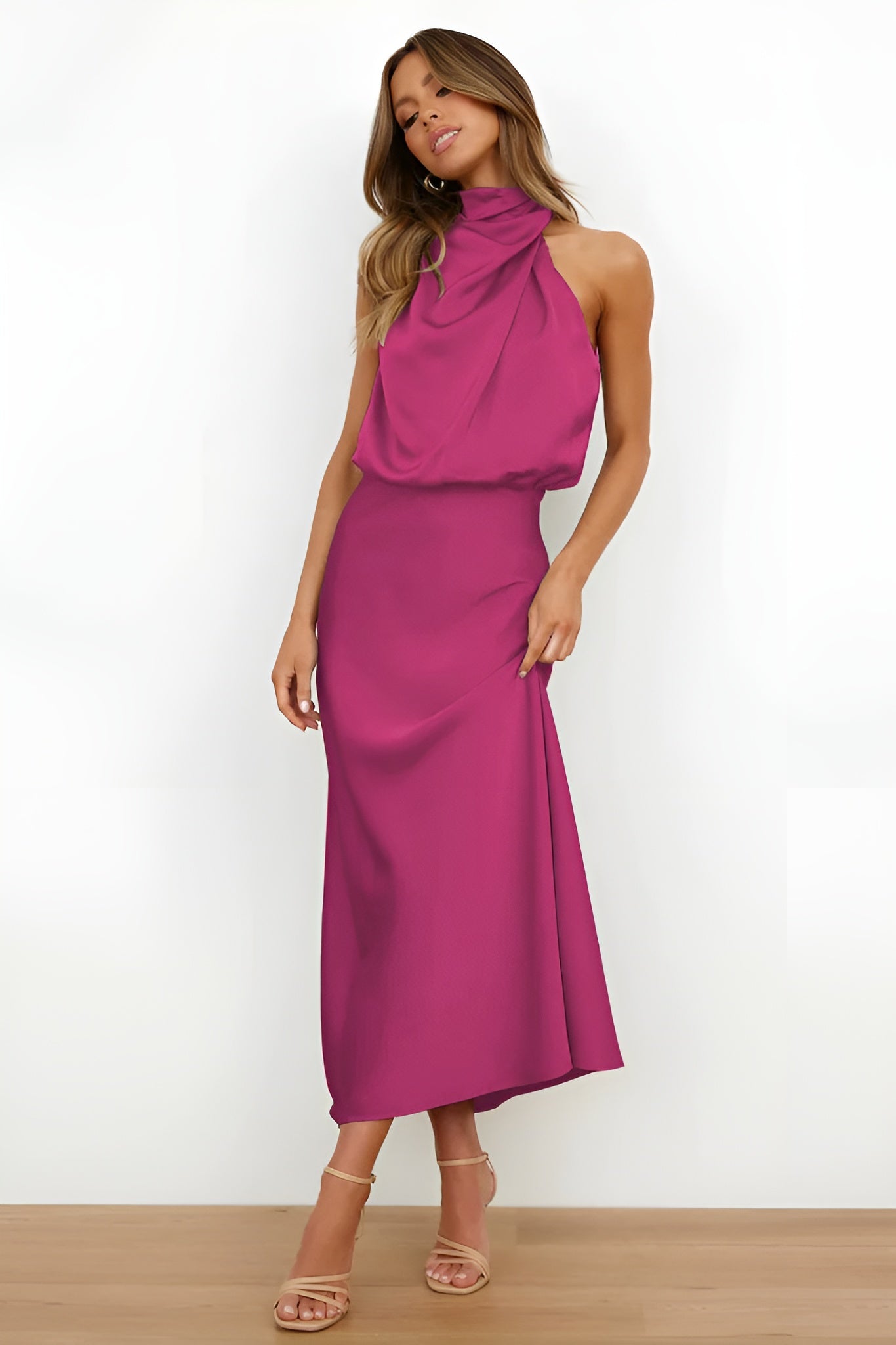 Juliana™ - Satin cocktailklänning