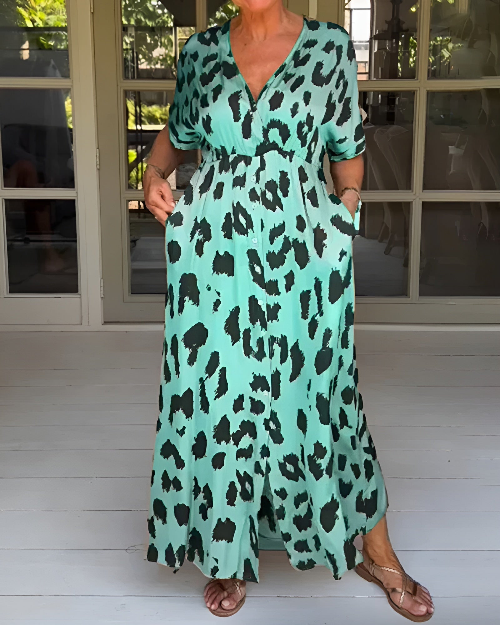 Ann-Sofie™ - Leopardklänning