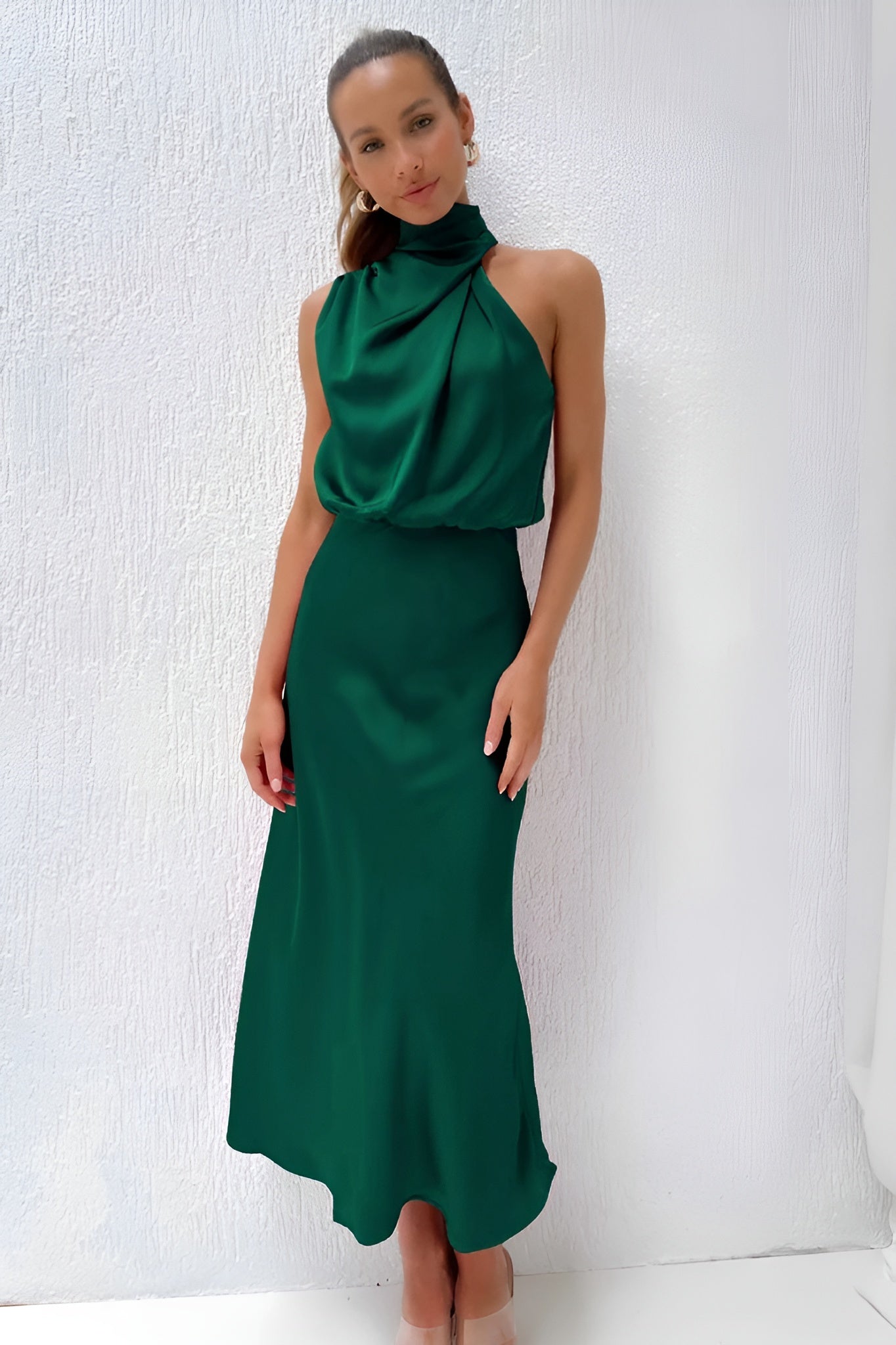 Juliana™ - Satin cocktailklänning