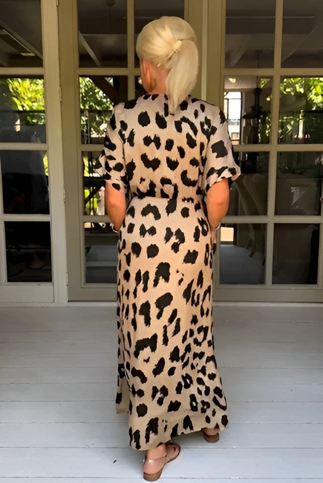 Ann-Sofie™ - Leopardklänning