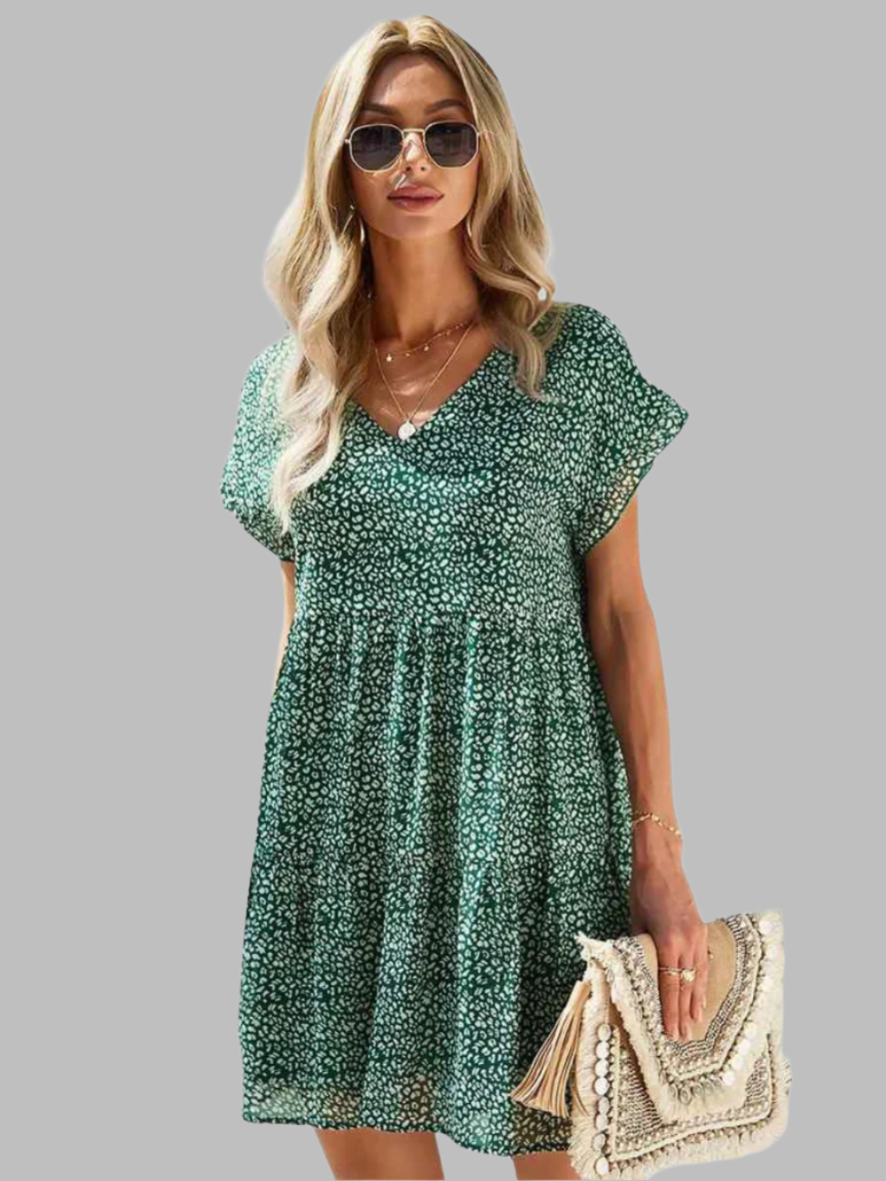 Feminique | Chiffon klänning