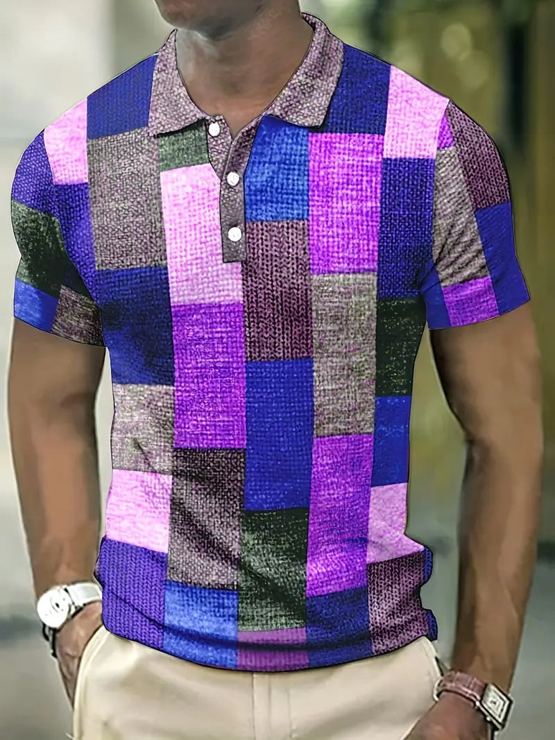 Emil Lila| Classic Plaid Pikétröja (Limited Edition)
